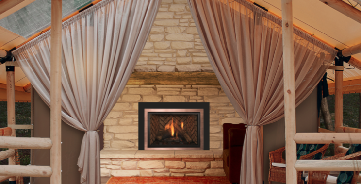 Nordik 34i Gas Fireplace Insert by Kozy Heat Available Through Deep Creek Fireplace and Outdoor Store